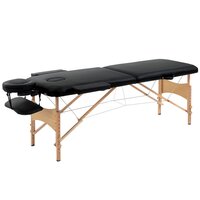 YOGHI Table de massage pliante TDM102 - Noir pas cher 