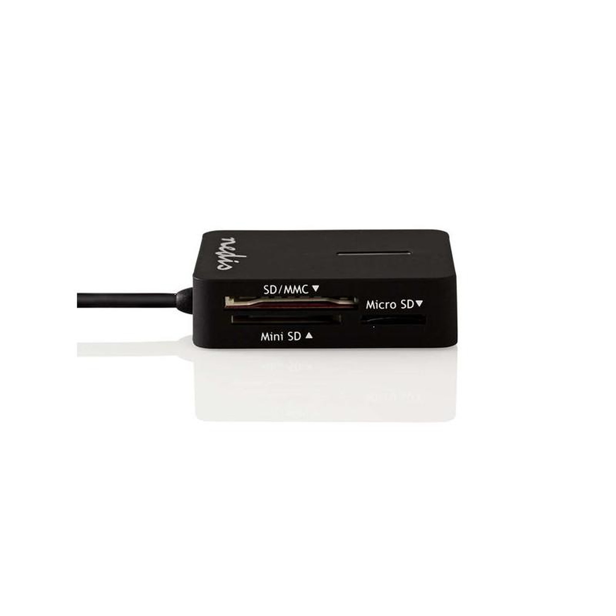 Voir la diapositive 3 : NEDIS Lecteur de carte All-in-One  USB 2.0 NEDIS - CRDRU2300BK