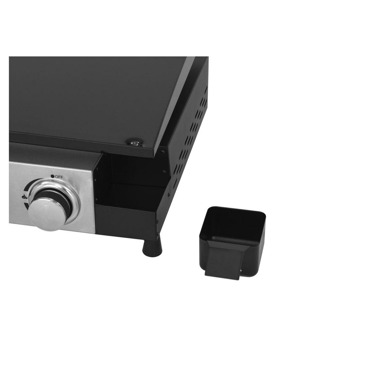 GARDENSTAR Plancha gaz à poser - 2 brûleurs - 5KW - Acier