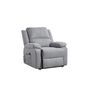 Voir la diapositive 1 : Fauteuil relax éléctrique avec releveur HELENA 1 place tissu gris clair