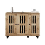 MERAX Buffet 3 porte(s) 0 tiroir(s) - 120 cm naturel panneaux de particules