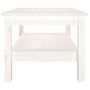 Voir la diapositive 4 : VIDAXL Table basse Blanc 80x50x40 cm Bois massif de pin