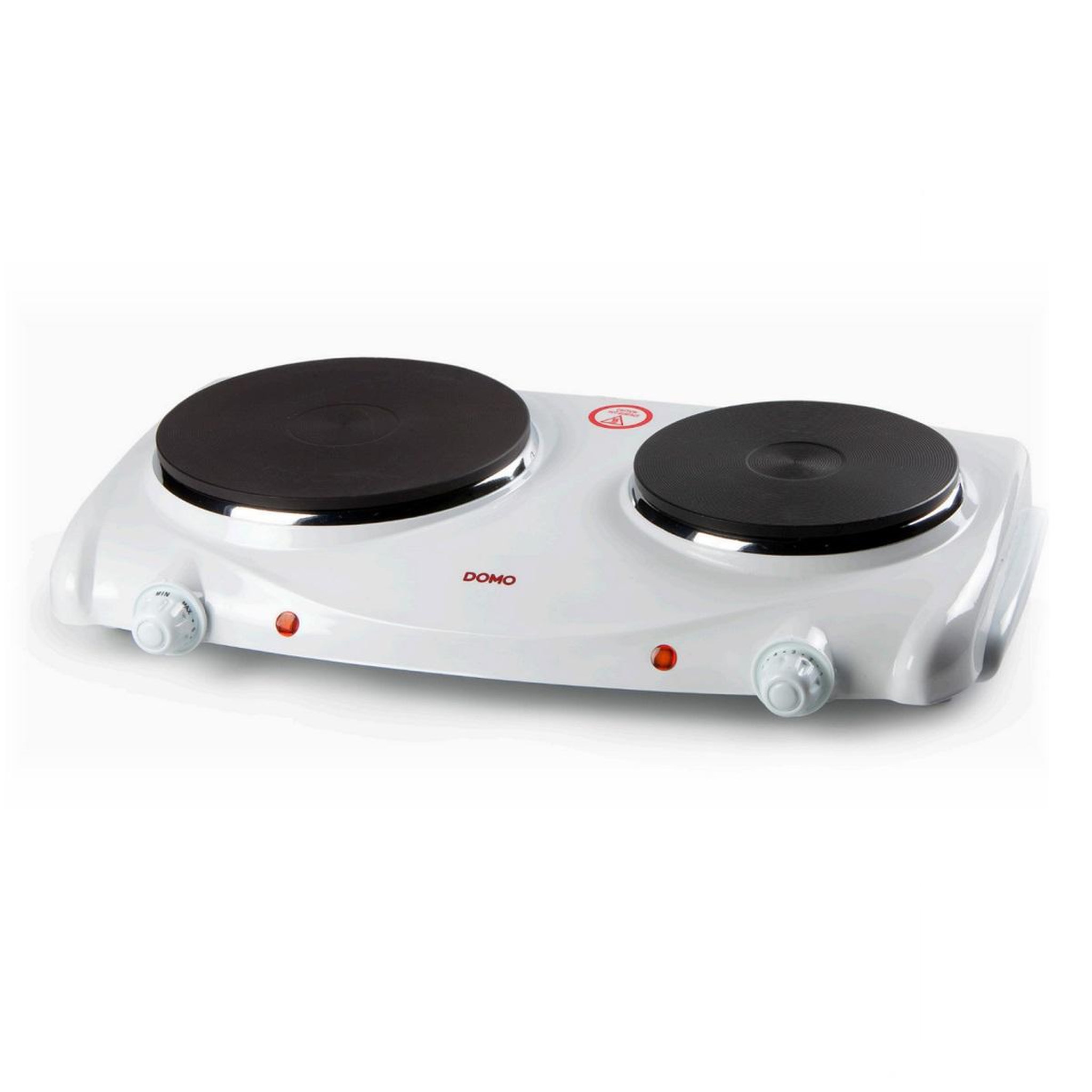 Domo Réchaud électrique 2 feux 2500w blanc - DO310KP