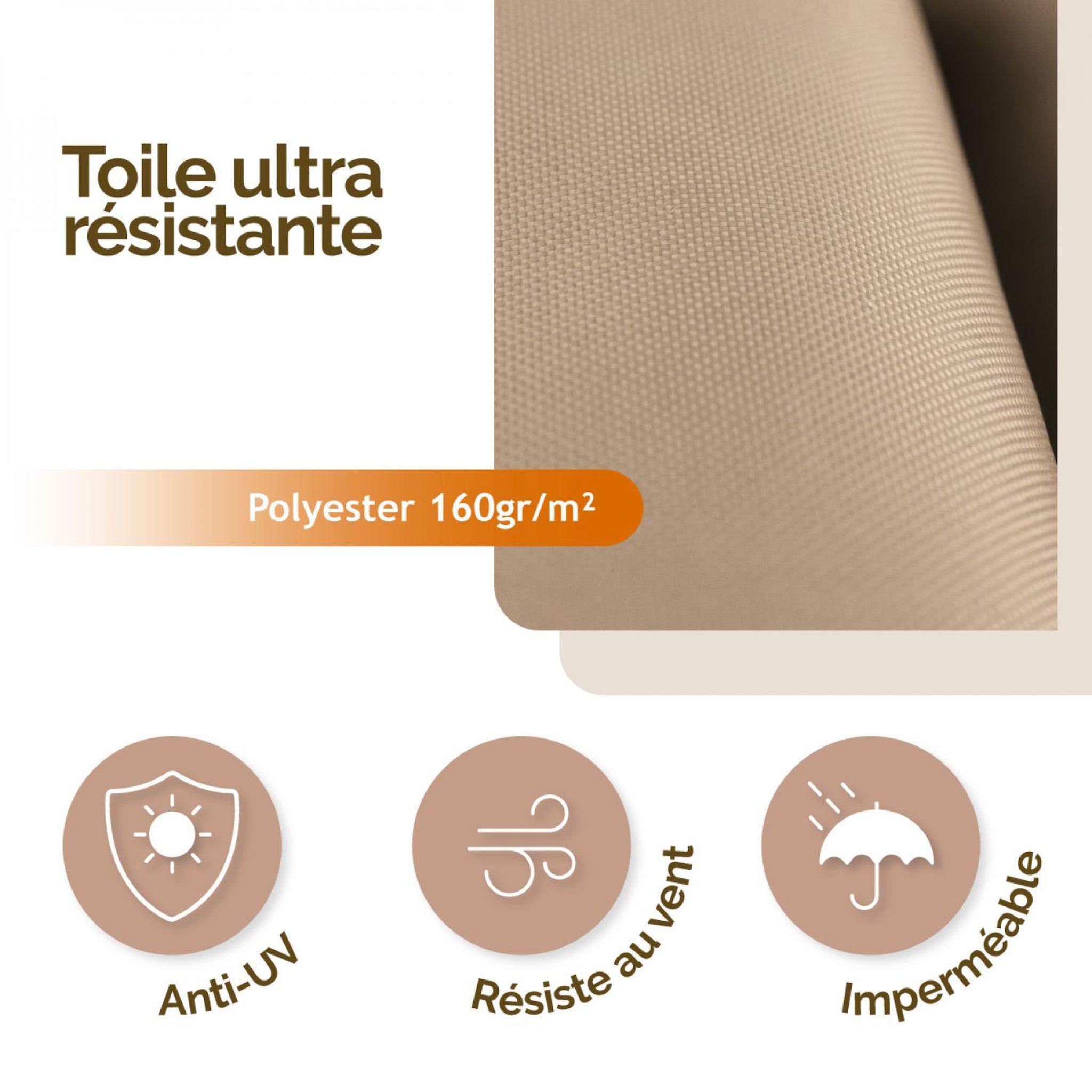 Voir la diapositive 3 : LINXOR Voile d'ombrage triangulaire imperméable et anti-UV