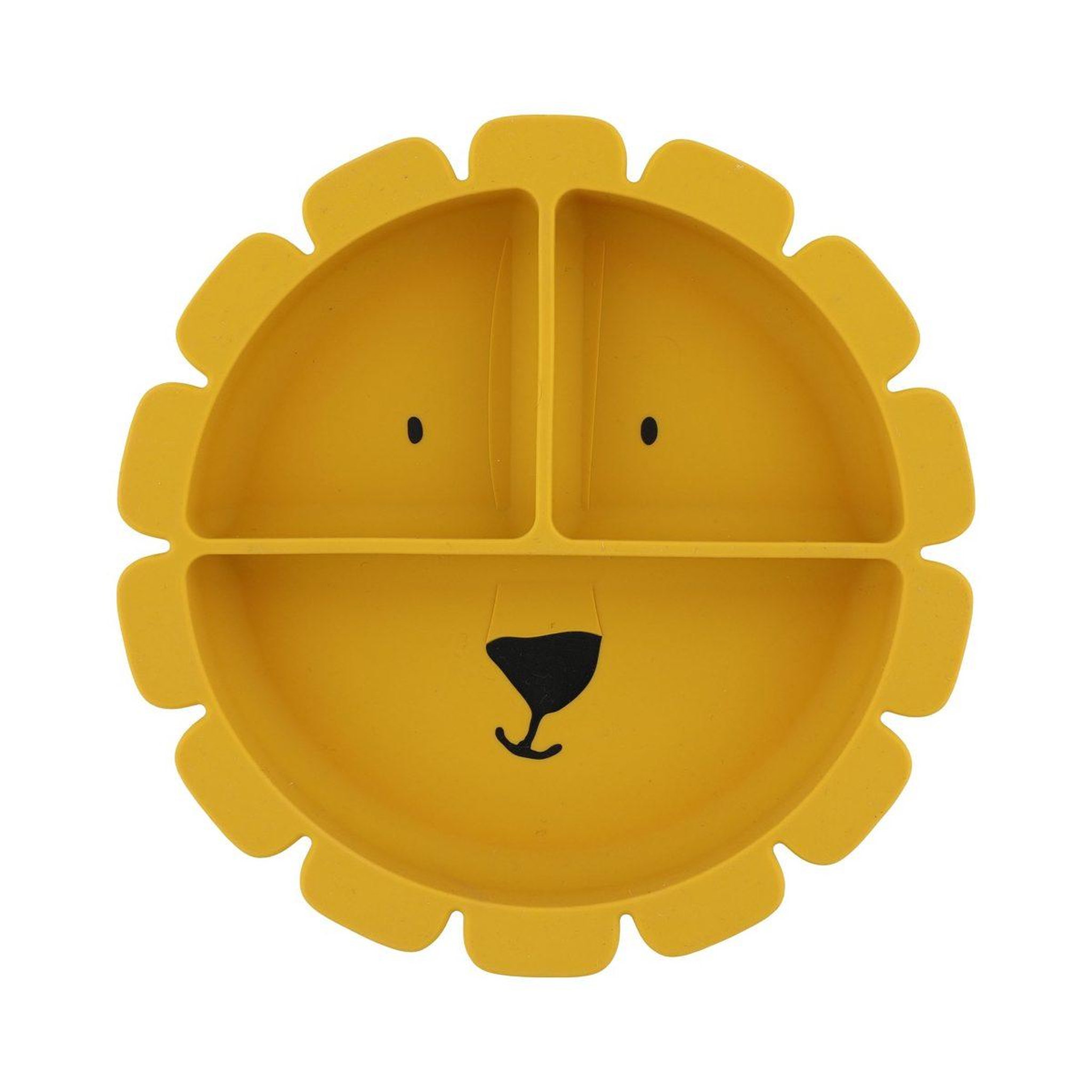 Trixie Assiette avec ventouse en silicone et compartiments - mr. Lion