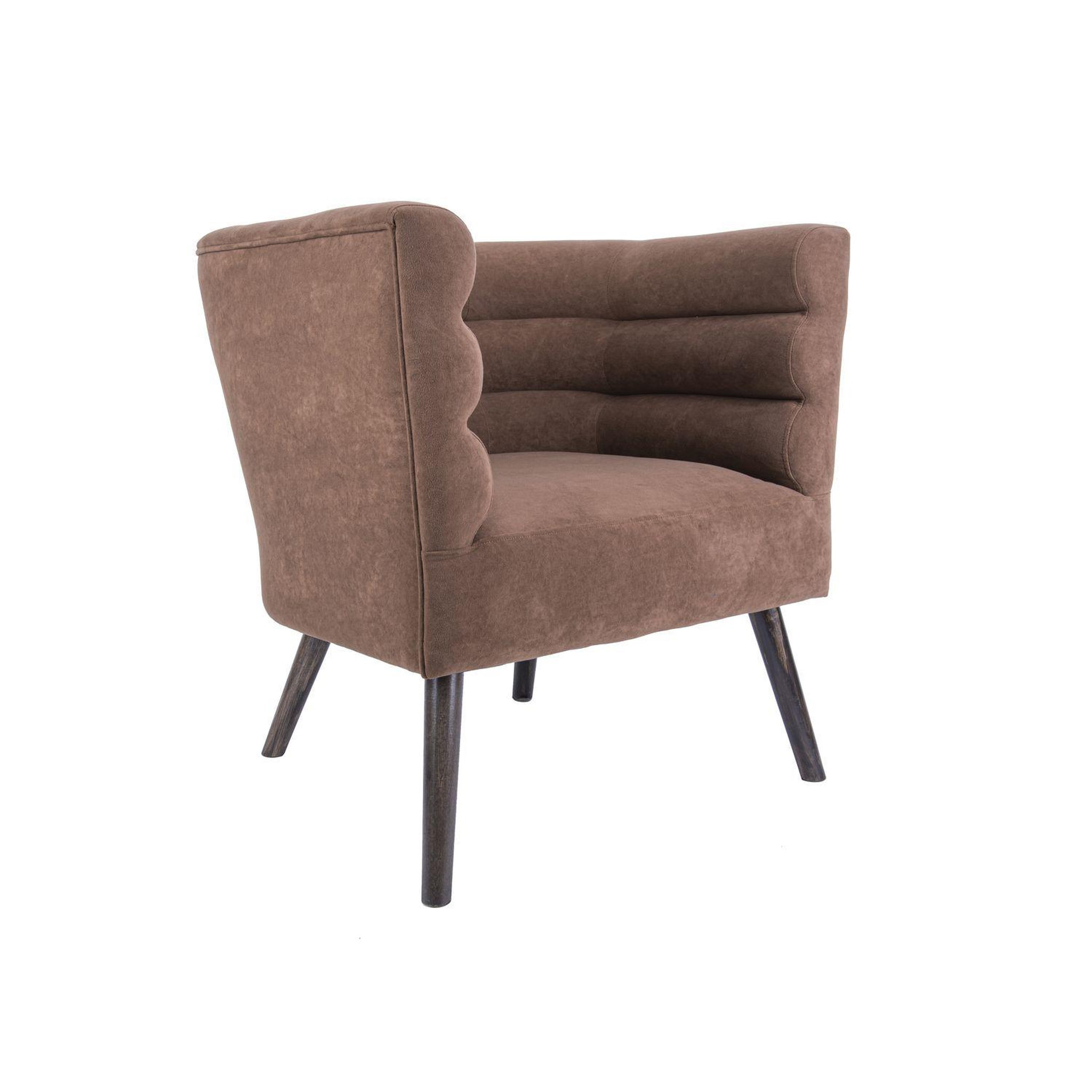 Voir la diapositive 1 : Leitmotiv Fauteuil de salon design velours Explicit