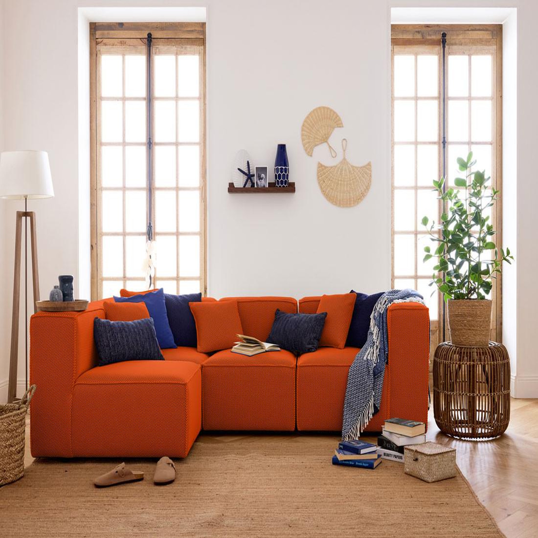 Voir la diapositive 2 : LISA DESIGN Arty - module d'assise droit - en tissu mailles 3d