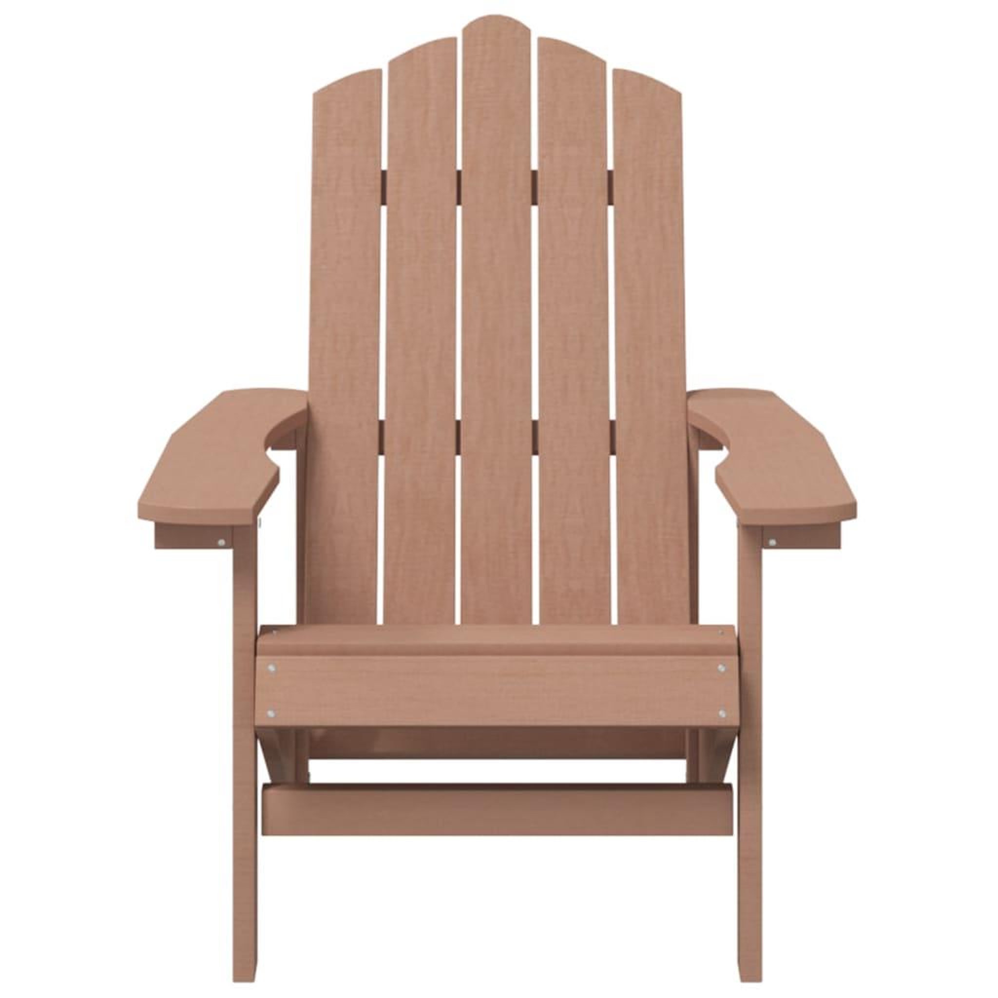 Voir la diapositive 3 : VIDAXL Chaise Adirondack de jardin PEHD marron