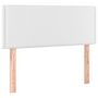 Voir la diapositive 4 : VIDAXL Tete de lit a LED Blanc 80x5x78/88 cm Similicuir
