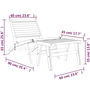 Voir la diapositive 6 : VIDAXL Chaise de jardin avec repose-pieds Bois de teck solide