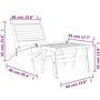 Voir la diapositive 6 : VIDAXL Chaise de jardin avec repose-pieds Bois de teck solide