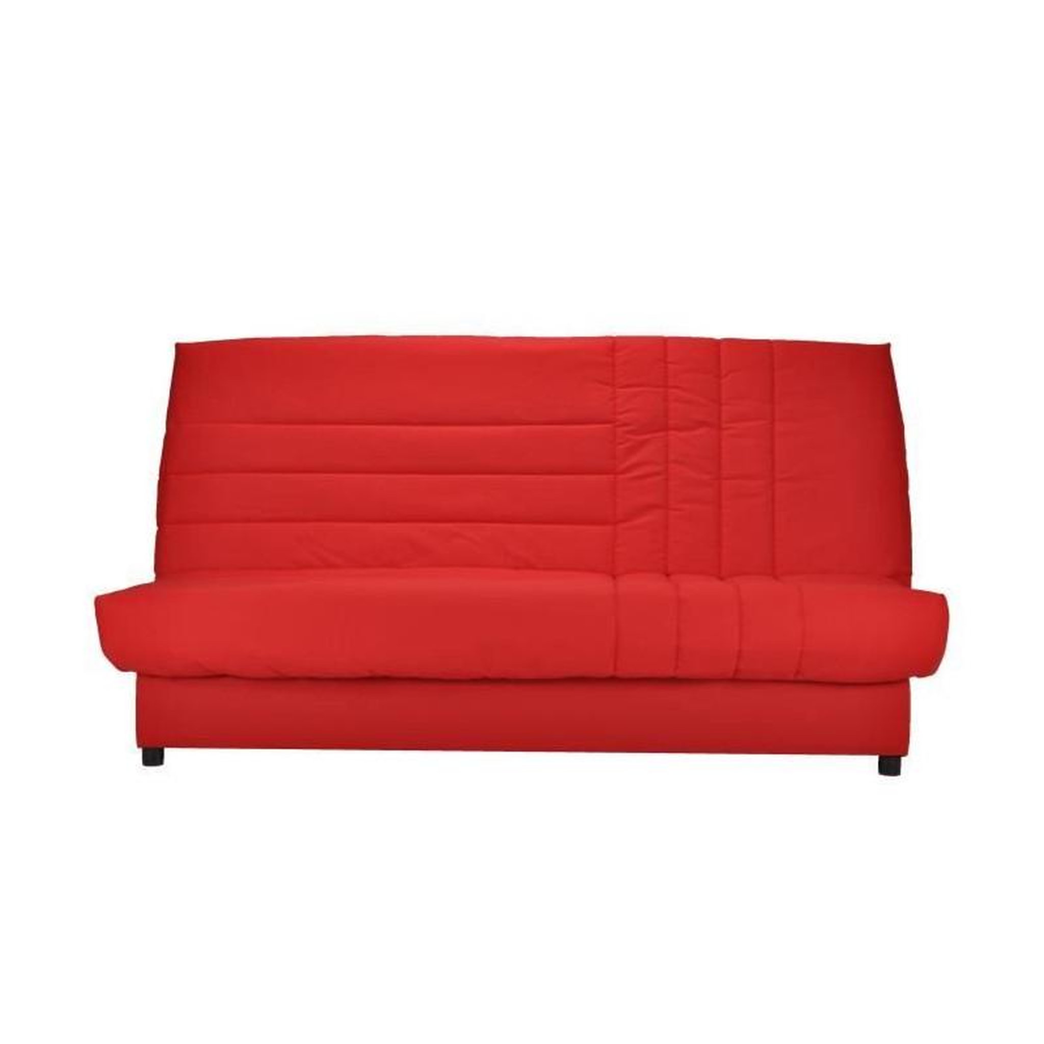 Voir la diapositive 1 : BULTEX BEIJA Banquette clic-clac 3 places - Comfort BULTEX - L 192 x P 95 cm - Tissu rouge