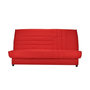 Voir la diapositive 1 : BULTEX BEIJA Banquette clic-clac 3 places - Comfort BULTEX - L 192 x P 95 cm - Tissu rouge