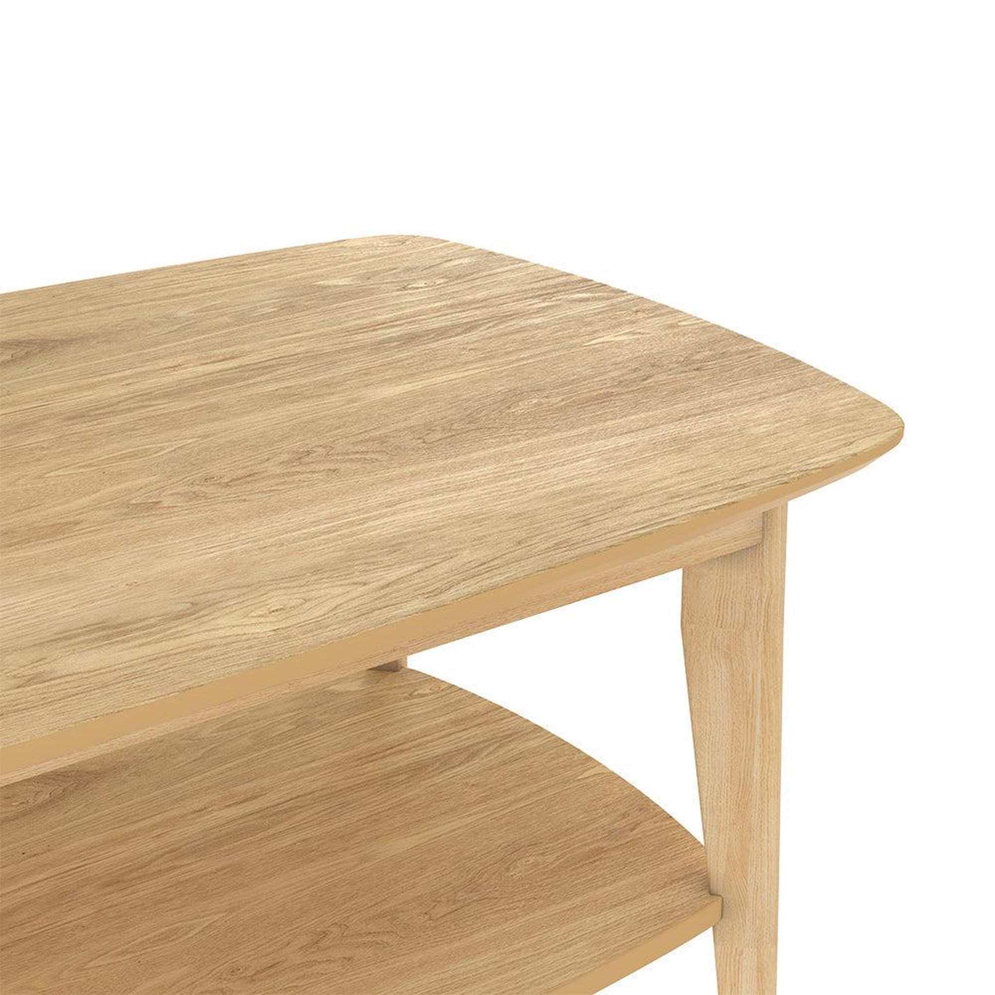 Voir la diapositive 6 : MAISON PAVANE Table basse rectangulaire en bois clair-sadi