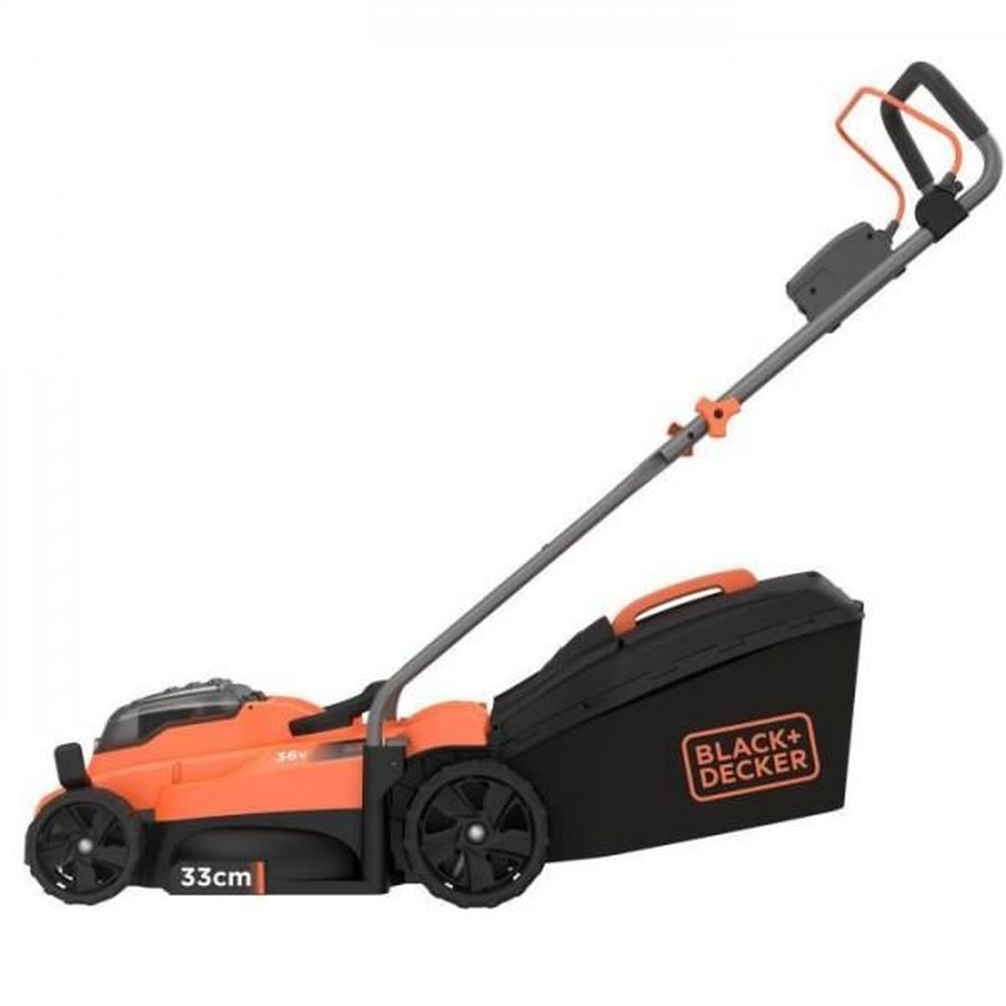 Voir la diapositive 2 : Black et Decker Tondeuse a Gazon   a Gazon Electrique Sans Fil 36V BCMW3336L1-QW - BLACK+DECKER - Coupe 33cm - Batterie 2,5 Ah - Mulching