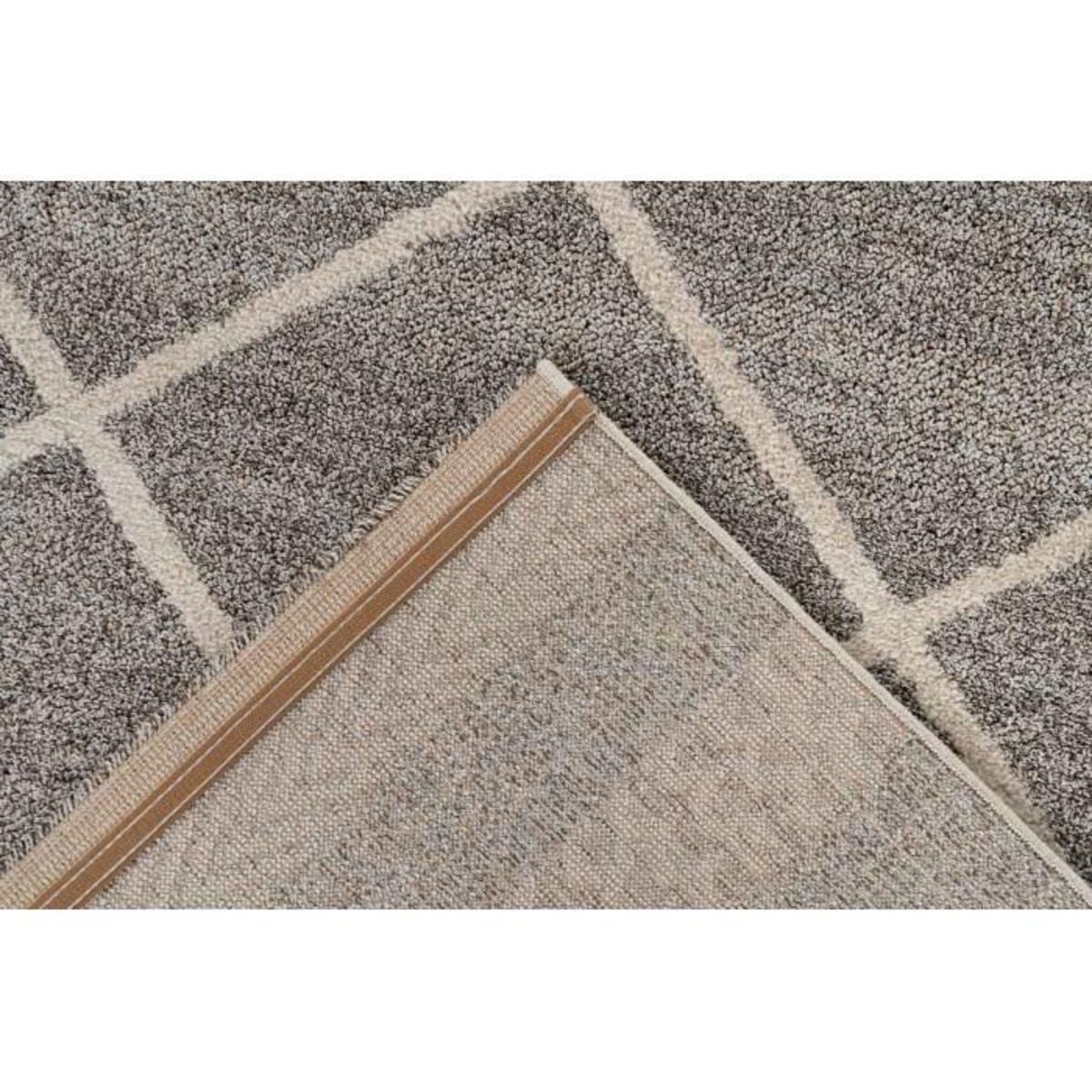 Paris Prix Tapis Tissé Graphique  Rhombus II  Beige & Marron