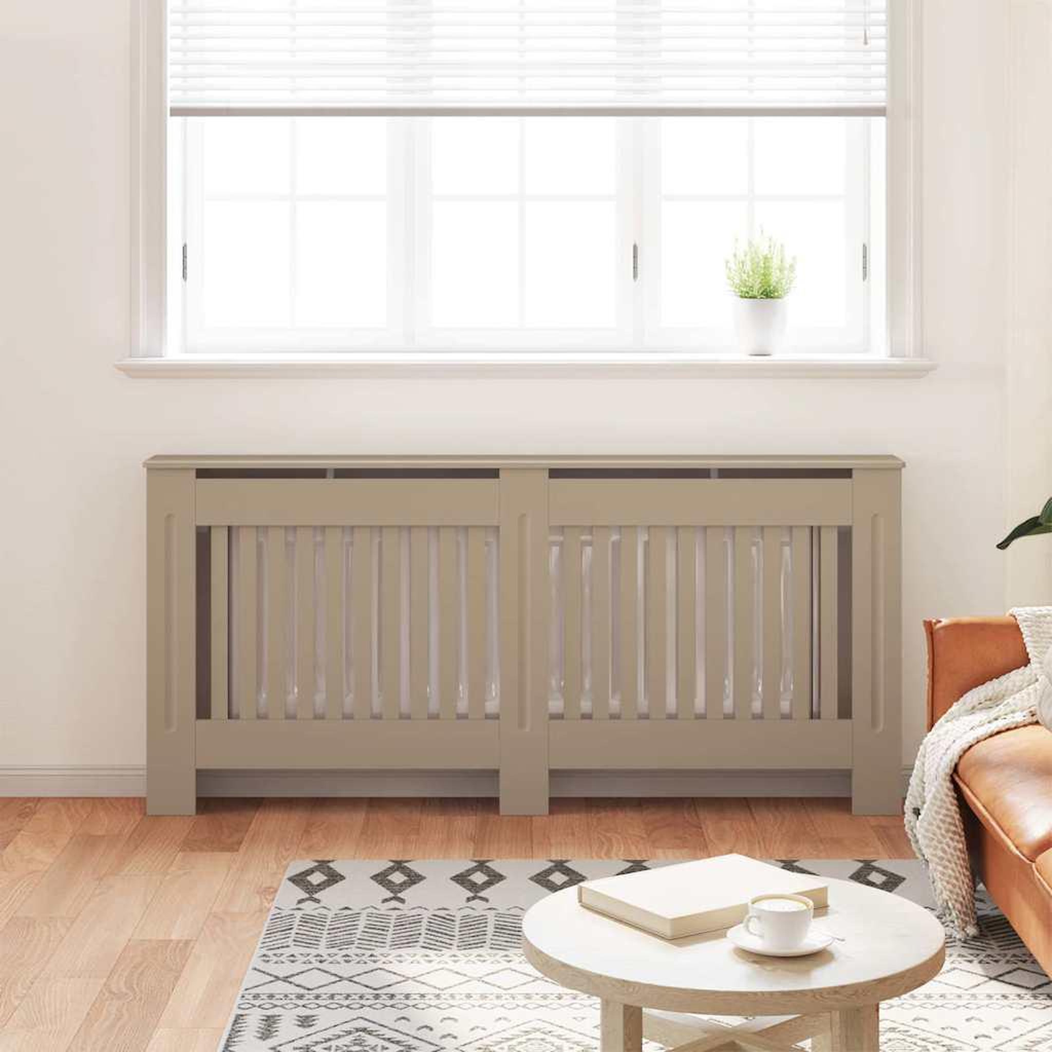Voir la diapositive 3 : VIDAXL Cache-radiateur 172x19x81 cm MDF