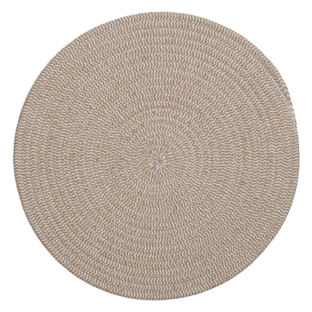 TOILINUX Lot de 6 sets de table rond en coton Alana