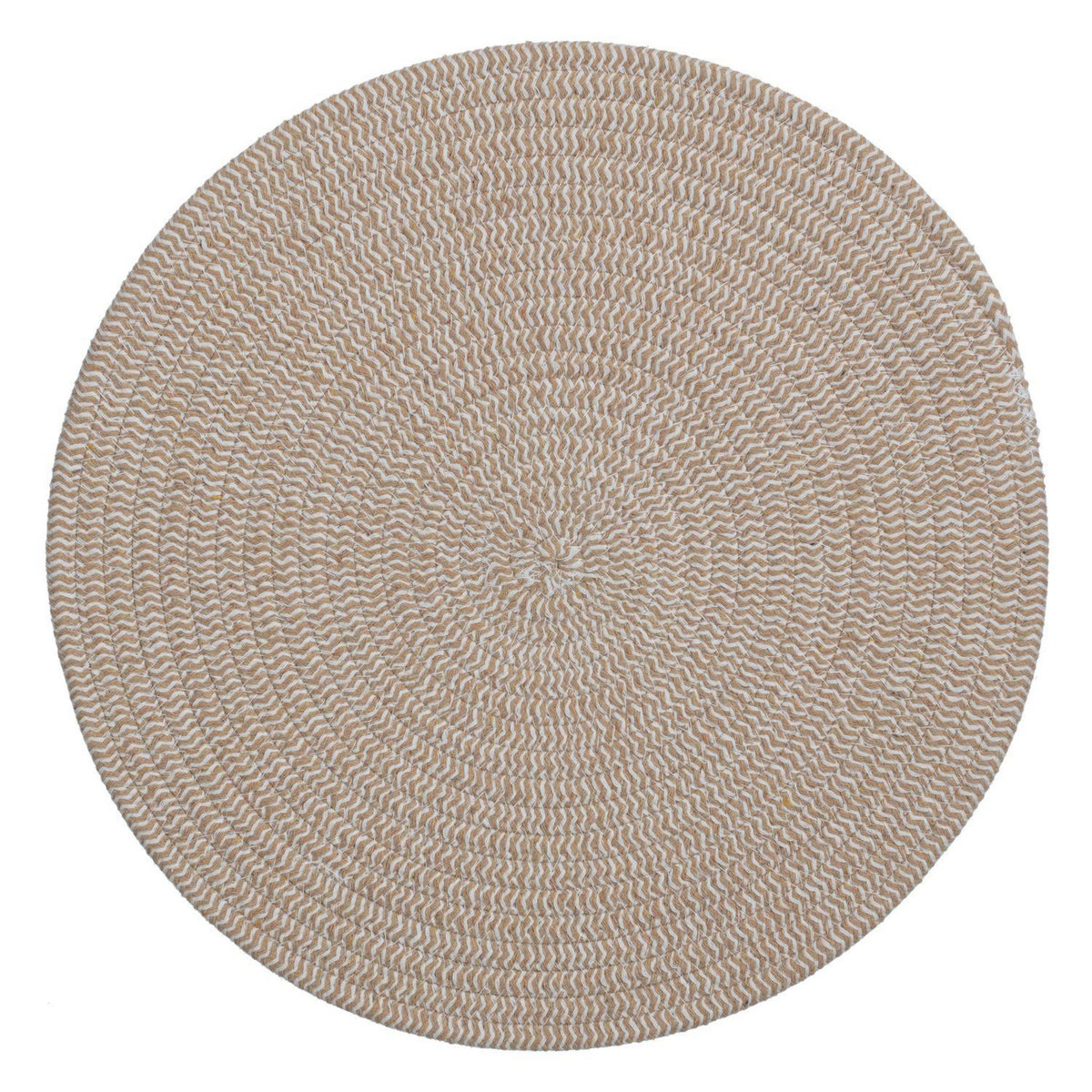 TOILINUX Lot de 6 sets de table rond en coton Alana