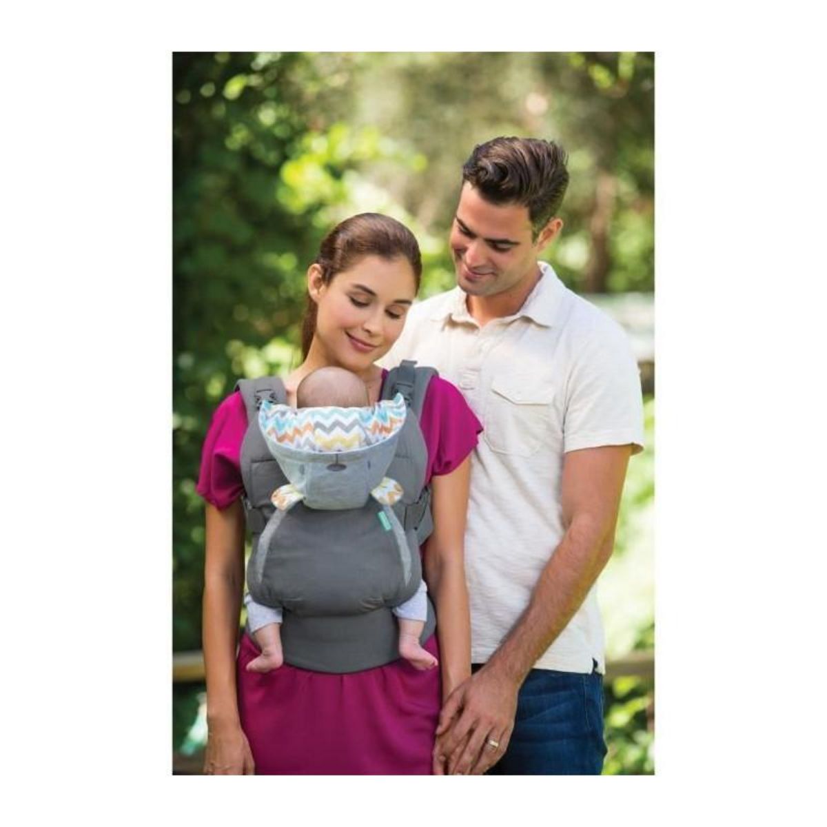 INFANTINO Porte-Bébé INFANTINO Cuddle Up Ourson - 2 modes : ventral face et dorsal