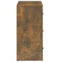 Voir la diapositive 5 : VIDAXL Buffet Chene fume 80x33x70 cm Bois d'ingenierie