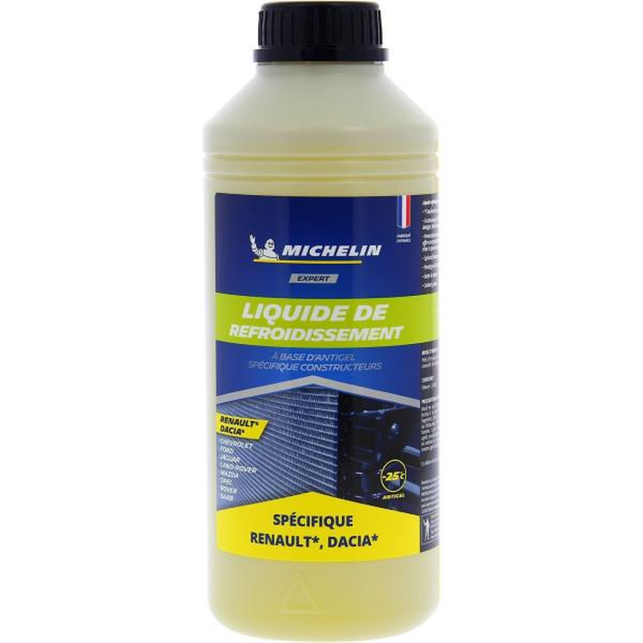 MICHELIN Liquide de refroidissement - michelin - jaune - adapté aux normes renault dacia - 1l