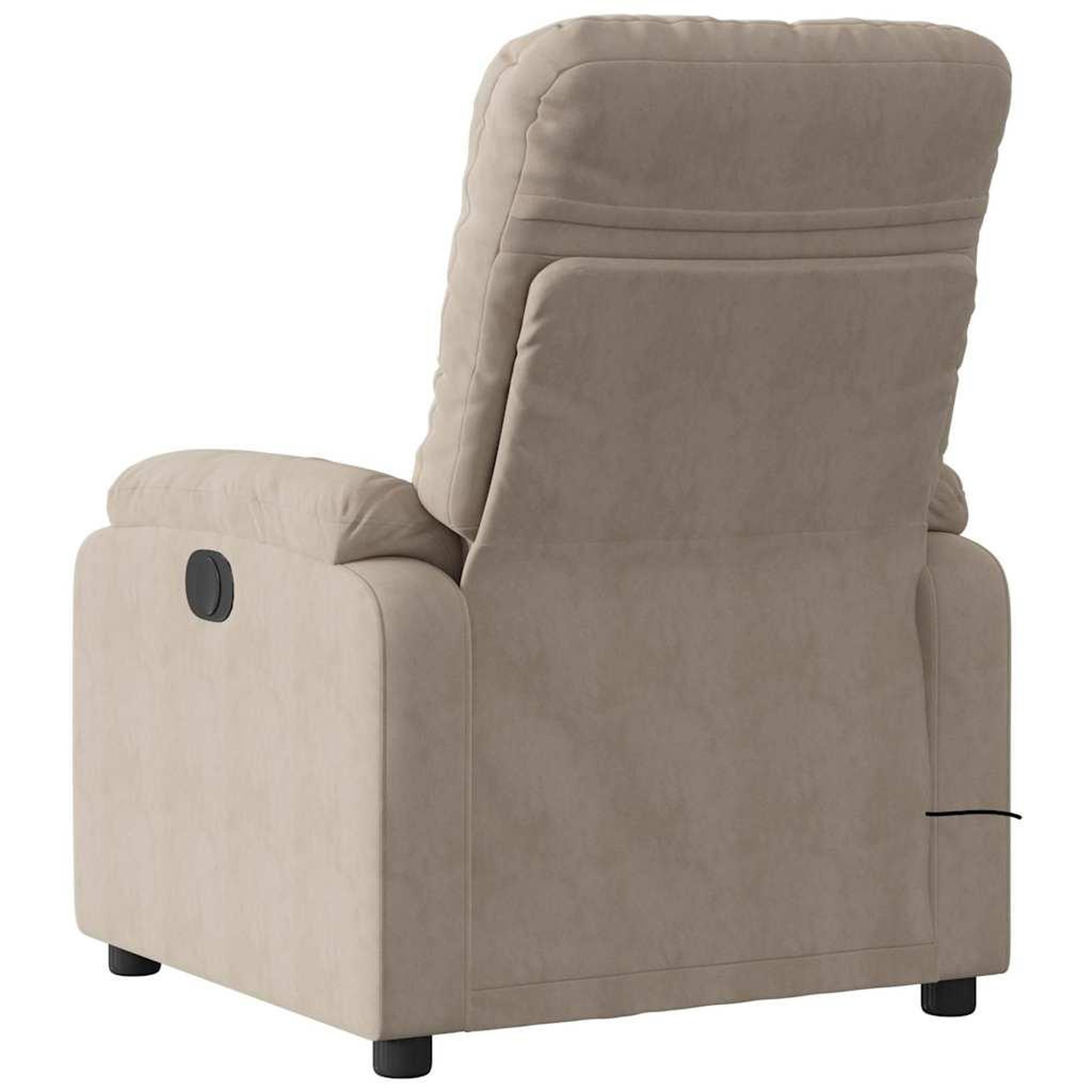 Voir la diapositive 5 : VIDAXL Fauteuil inclinable de massage electrique taupe