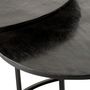 Voir la diapositive 4 : Paris Prix Lot de 3 Tables Gigognes  Oxidize  80cm Noir