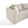 Voir la diapositive 6 : BEST MOBILIER Topaze - canapé d'angle déhoussable réversible 4 places en tissu