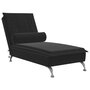 Voir la diapositive 2 : VIDAXL Chaise longue de massage avec traversin noir velours