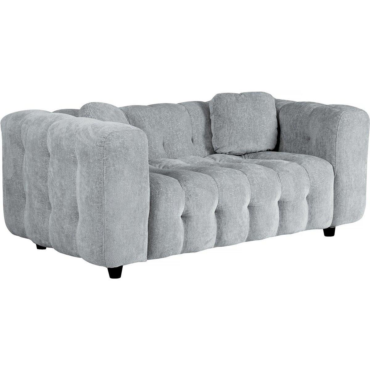 Habitat et Jardin Canapé droit en tissu chenille  Vendome  - 2 places - Gris