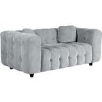 Habitat et Jardin Canapé droit en tissu chenille  Vendome  - 2 places - Gris