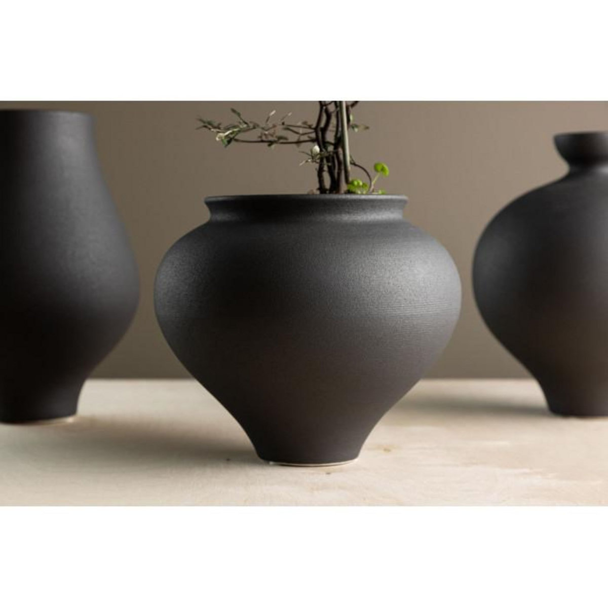 Paris Prix Vase Design  Rellis  18cm Noir