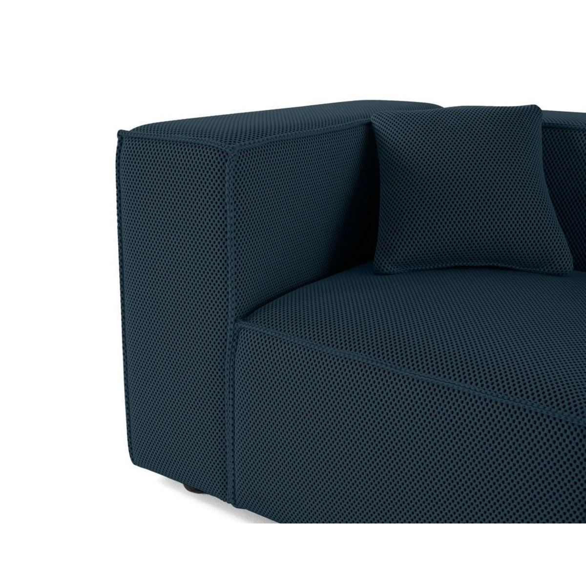 LISA DESIGN Arty - module d'assise gauche - en tissu mailles 3d