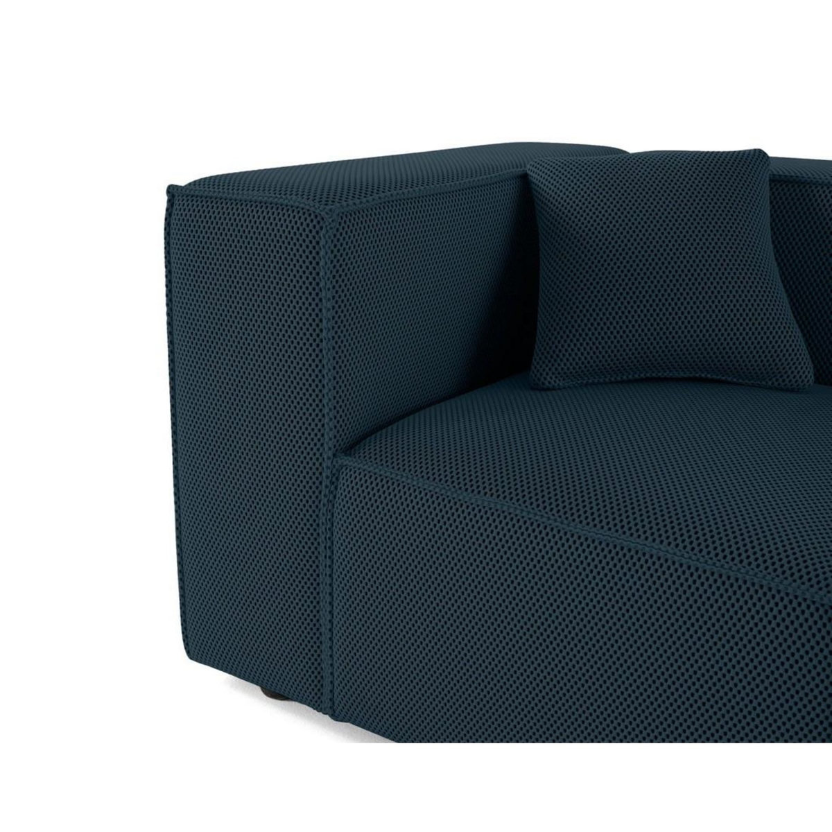 LISA DESIGN Arty - module d'assise gauche - en tissu mailles 3d