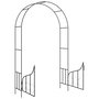 Voir la diapositive 5 : VIDAXL Voute de jardin avec portail Noir 138x40x238 cm Fer