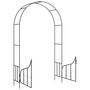 Voir la diapositive 5 : VIDAXL Voute de jardin avec portail Noir 138x40x238 cm Fer