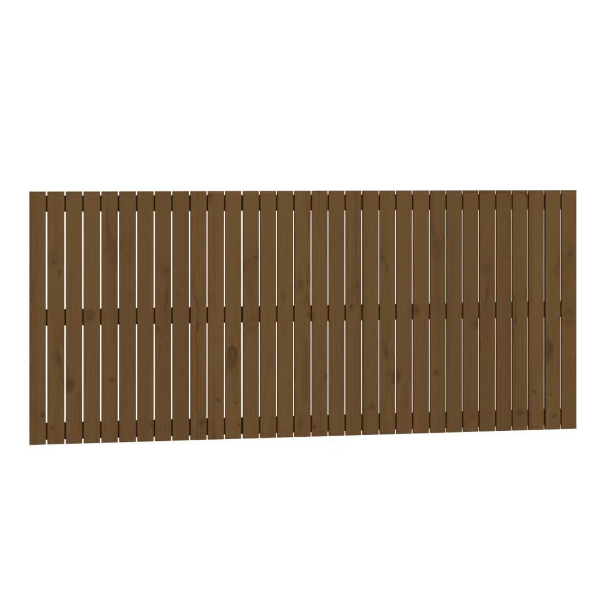 VIDAXL Tete de lit murale Marron miel 204x3x90 cm Bois massif de pin