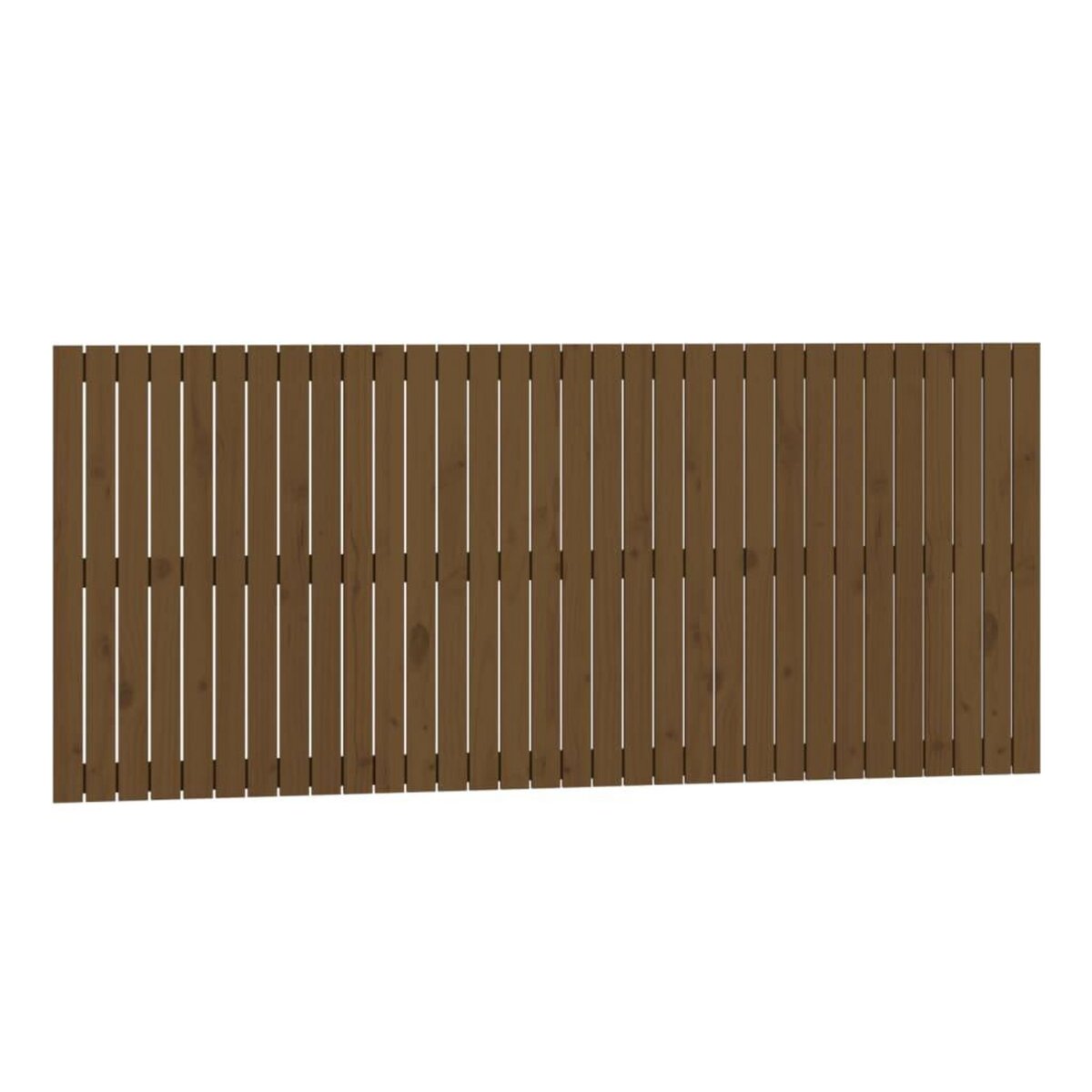 VIDAXL Tete de lit murale Marron miel 204x3x90 cm Bois massif de pin