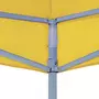 VIDAXL Toit de tente de reception 6x3 m Jaune 270 g/m^2