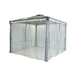 CHALET&JARDIN Lot de 2 moustiquaires pour tonnelle de jardin blanc