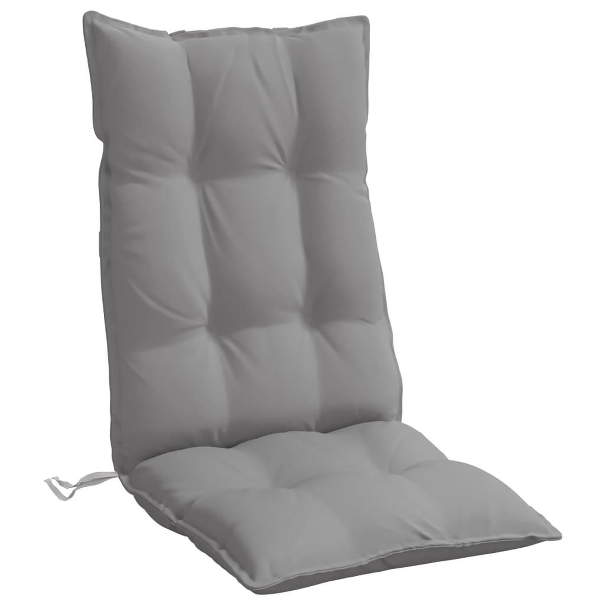 Voir la diapositive 5 : VIDAXL Coussins de chaise a dossier haut lot de 2 gris tissu oxford