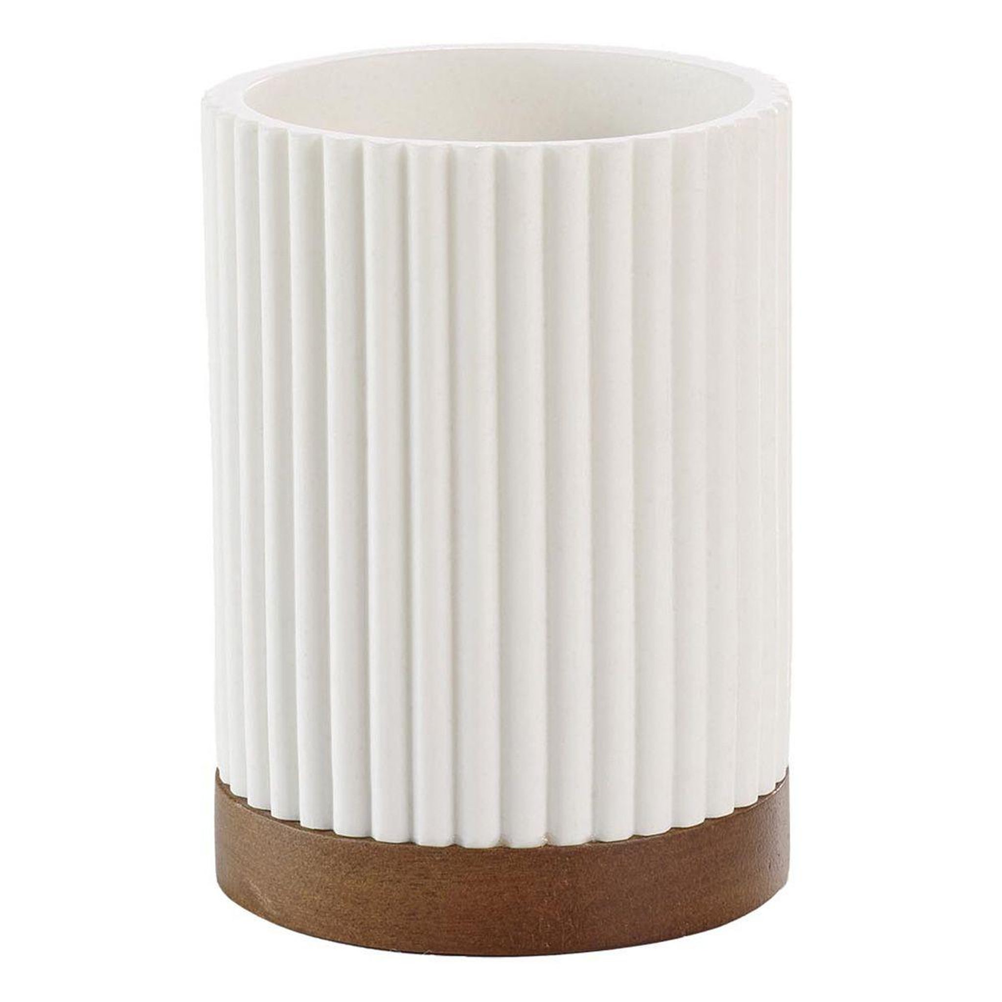 Douceur d'Intérieur Gobelet brosse à dents  niagara  10cm blanc
