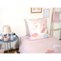 Voir la diapositive 4 : COTE DECO Parure housse de couette enfant coton 57 fils CLARA