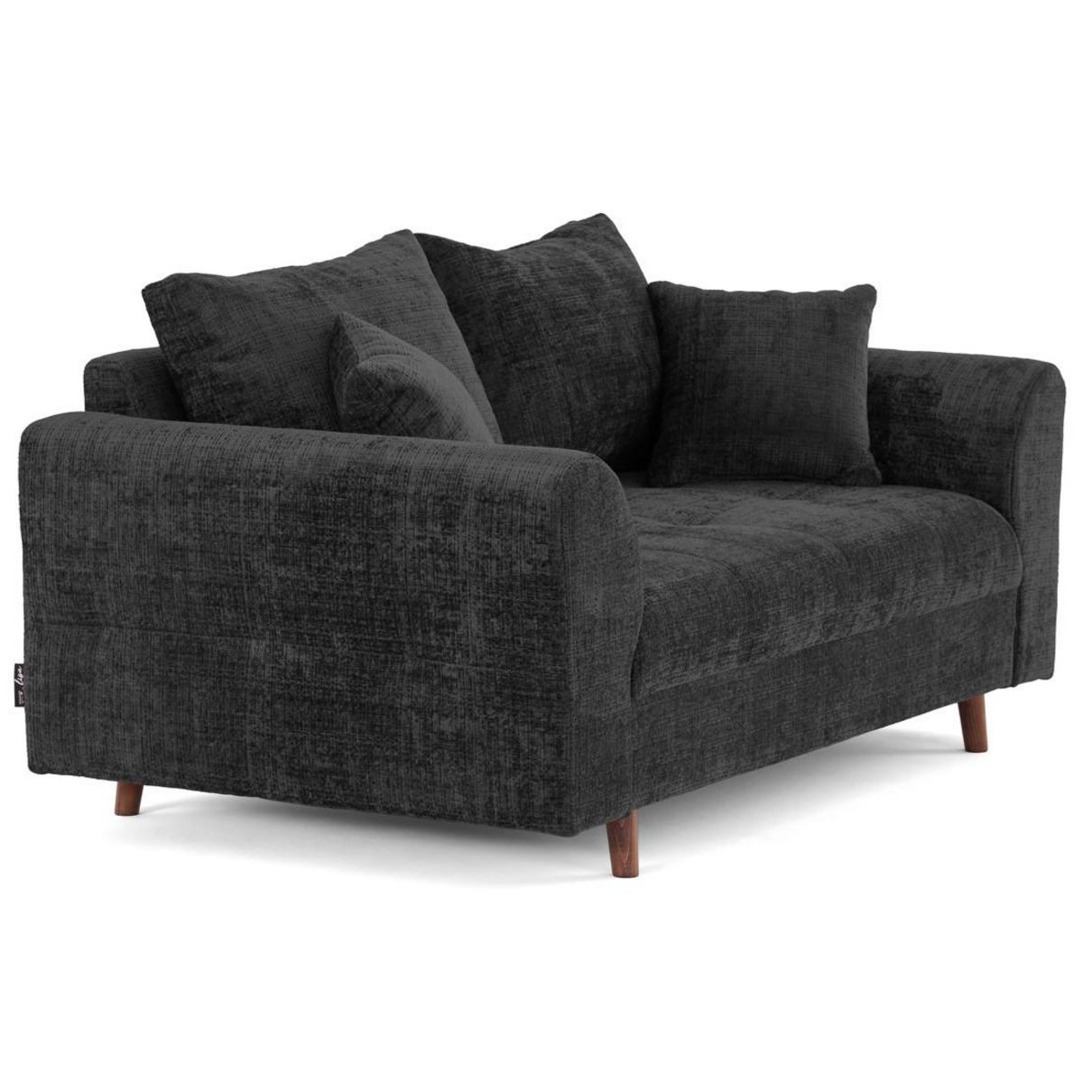 LISA DESIGN Rune - canapé droit 2 places en velours texturé