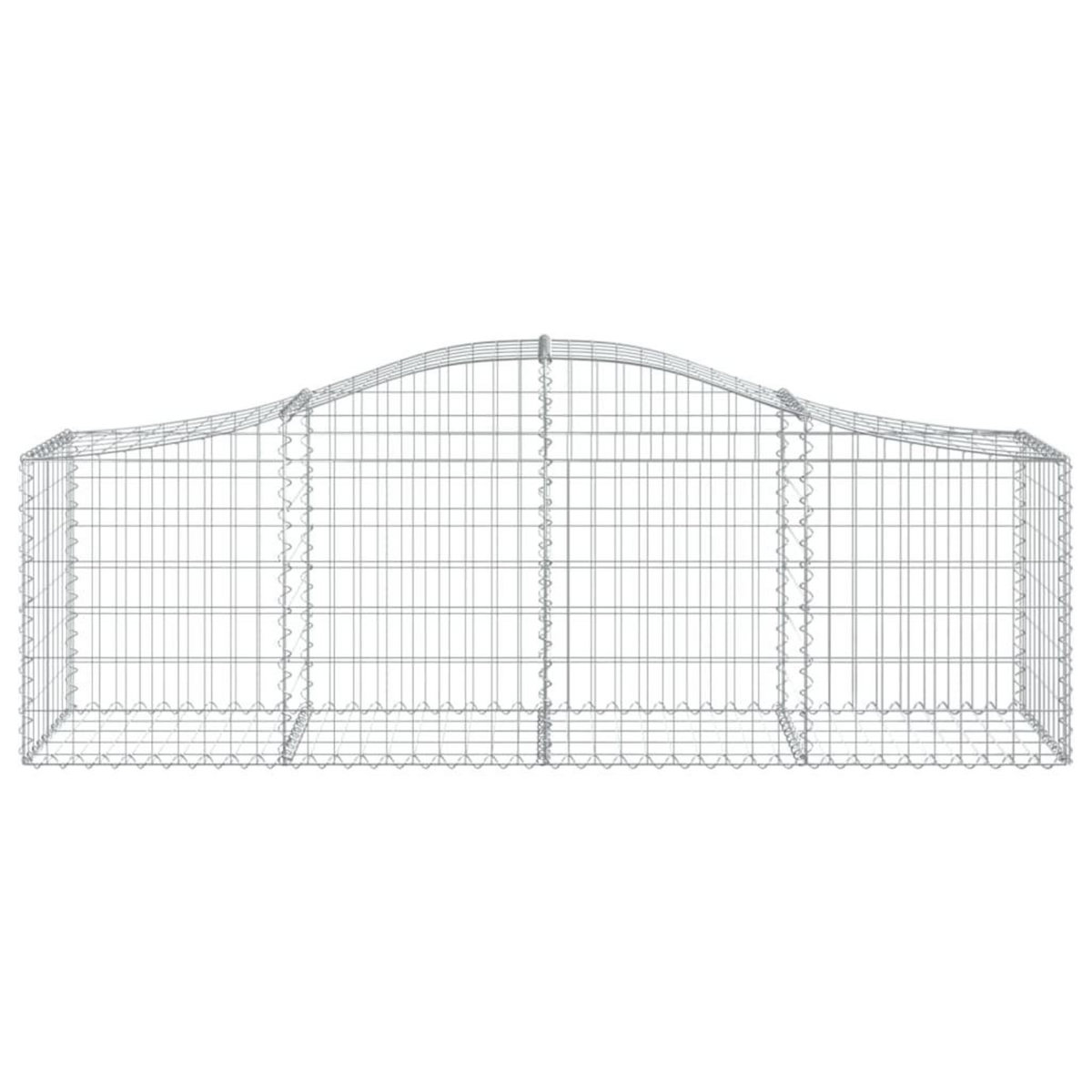 VIDAXL Panier de gabions arque 200x50x60/80 cm Fer galvanise