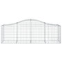 Voir la diapositive 3 : VIDAXL Panier de gabions arque 200x50x60/80 cm Fer galvanise