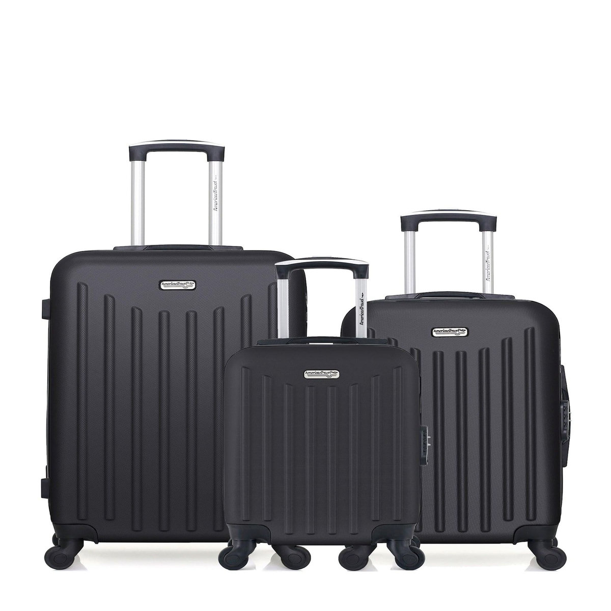 AMERICAN TRAVEL AMERICAN TRAVEL - Lot de 3 - Valise weekend, valise cabine et valise cabine XXS BROOKLYN