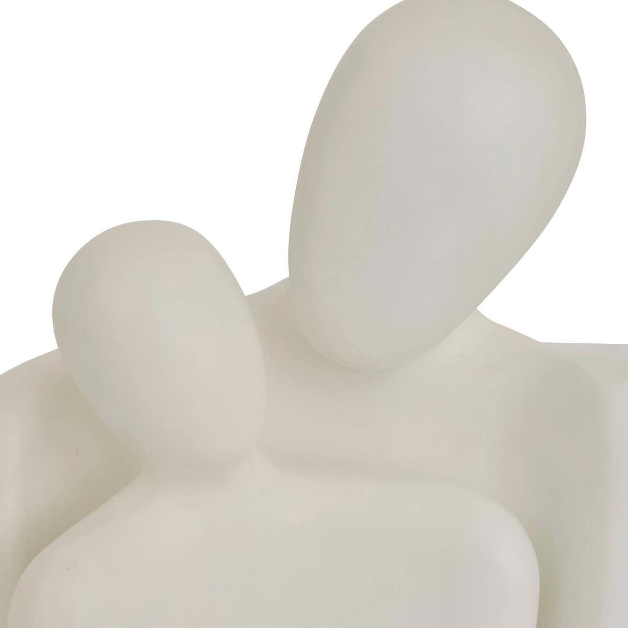 Voir la diapositive 3 : ATMOSPHERA Statuette couple en résine  rima  22cm blanc