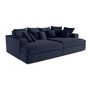 Voir la diapositive 4 : LISA DESIGN Collins - canapé droit 4 places avec double méridienne - assise profonde - velours côtelé grosses côtes